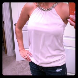 NWT Express dressy beaded detail sleeveless top